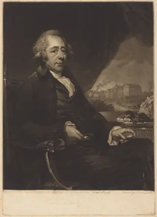 Matthew Boulton, F.R.S., by Samuel William Reynolds I, ink, 1796