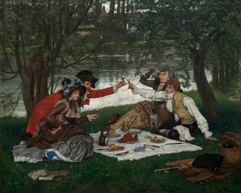 Partie Carrée, by James Tissot, oil, 1870