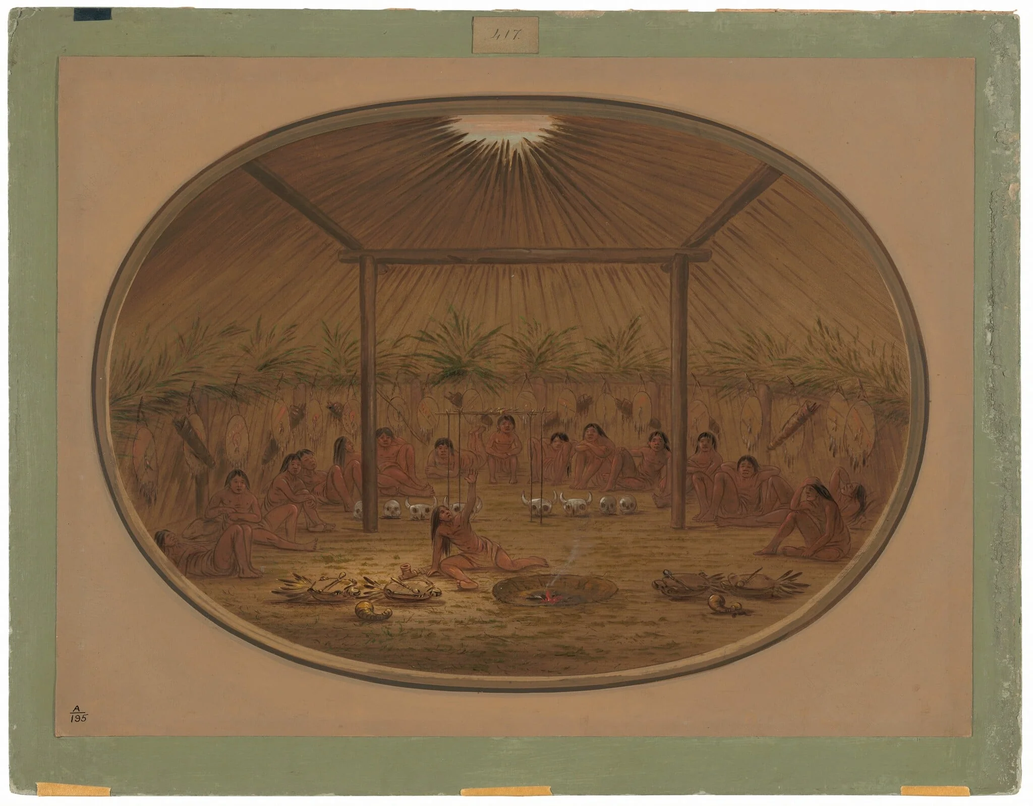 Mandan Ceremony - The Water Sinks Down, detail