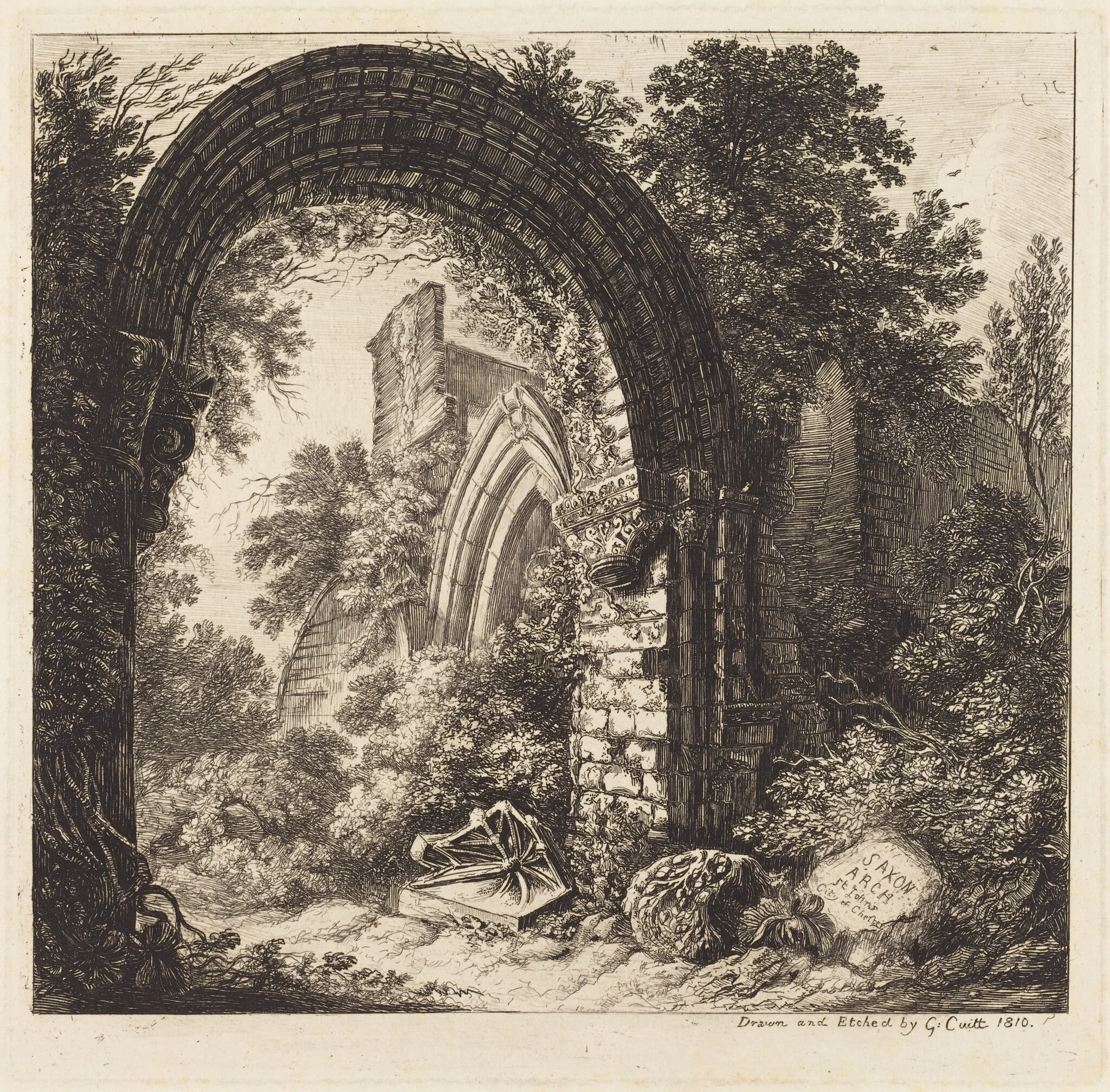 Saxon Arch, detail