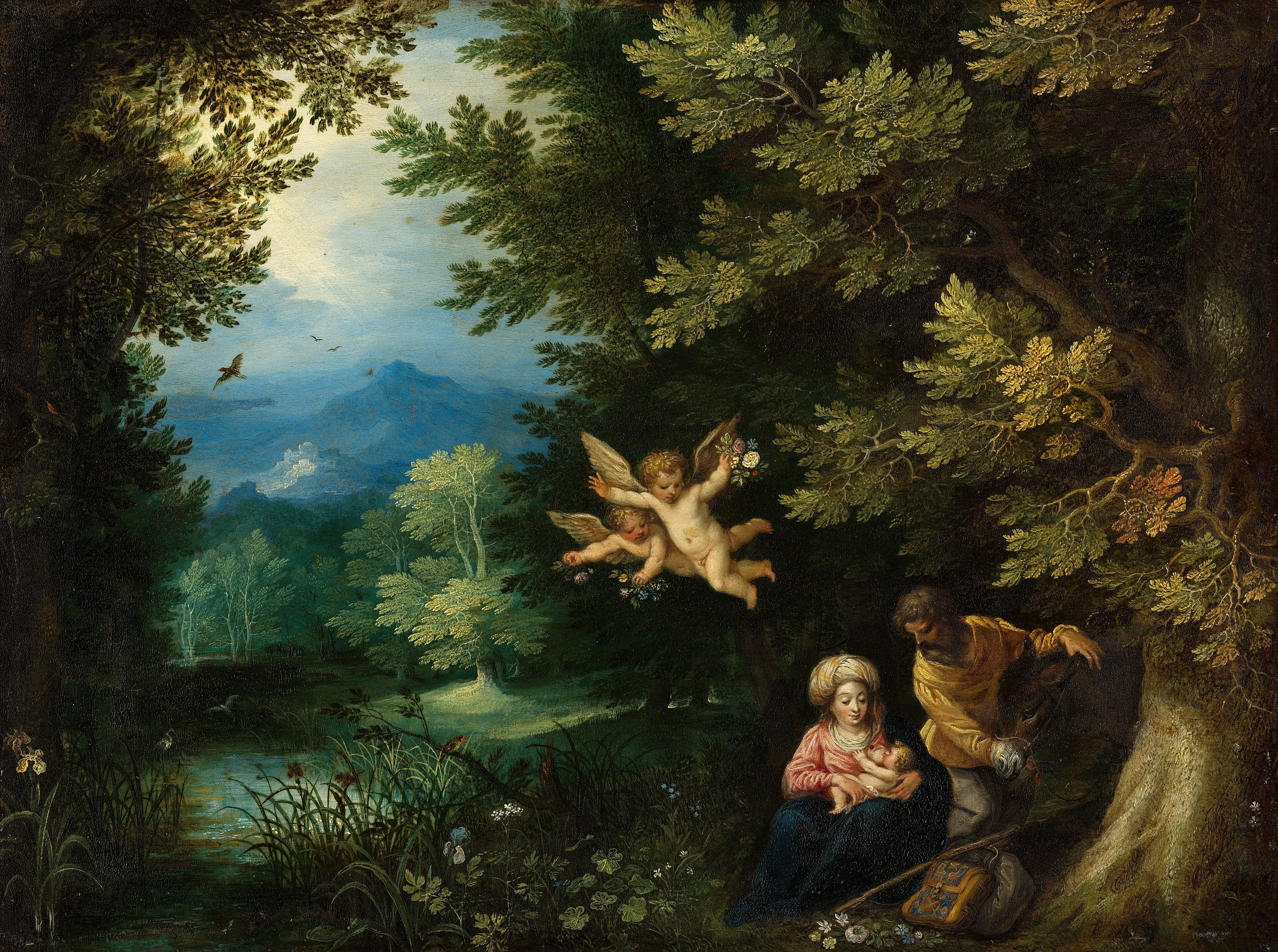Rest on the Flight into Egypt, detail