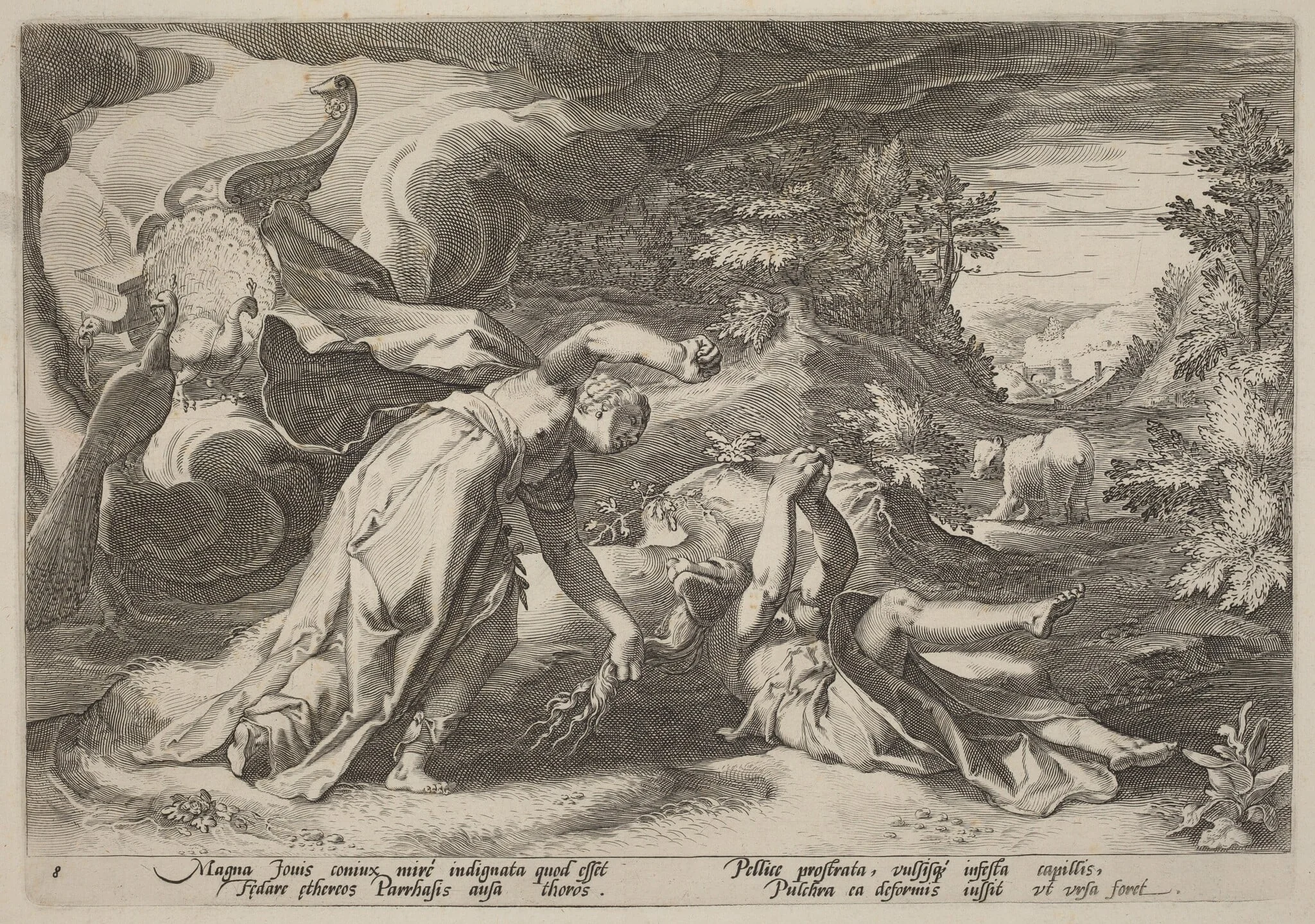 Juno Turning Callisto into a Bear, detail
