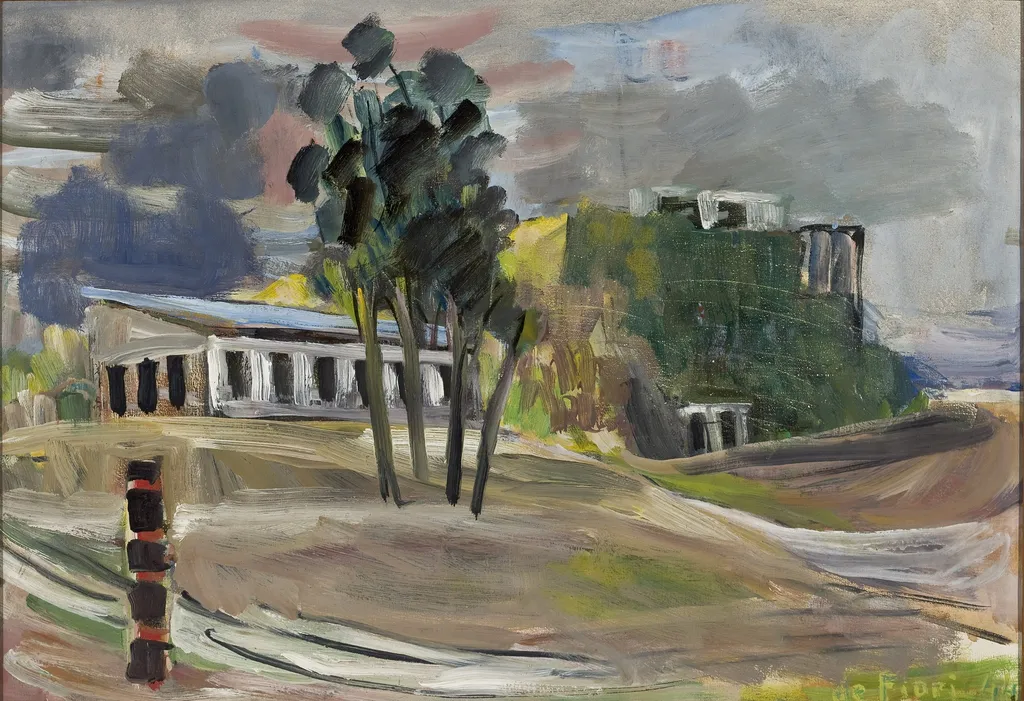 Paisagem, by Ernesto de Fiori, oil, 1944