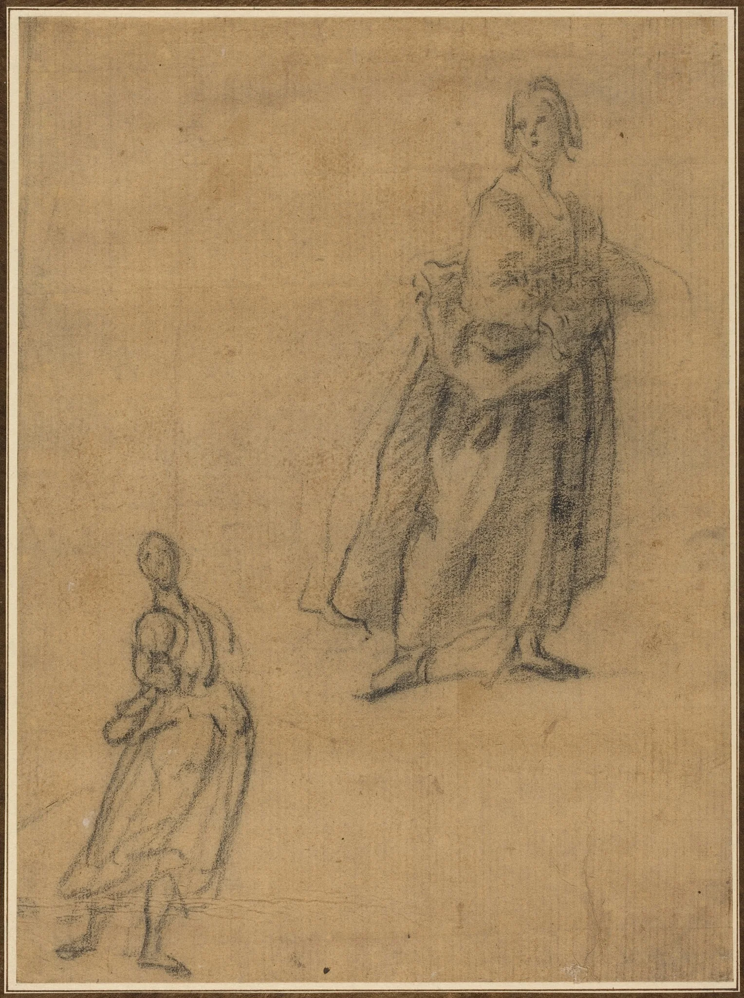 Two Studies of a Standing Woman, detail