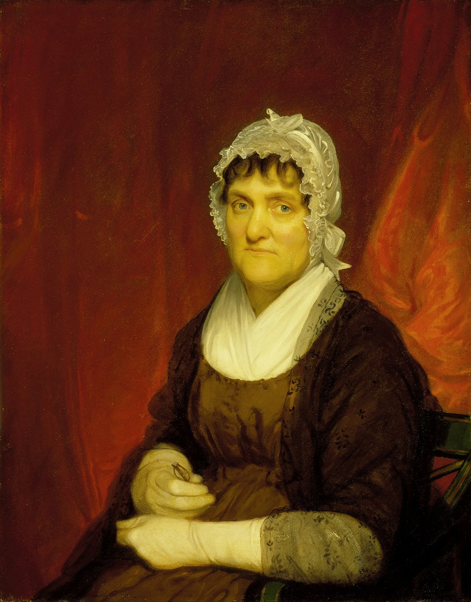 Portrait of Rachel Van der Beek, detail