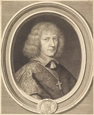 Henri II, Duc de Nemours, by Robert Nanteuil, ink, 1652