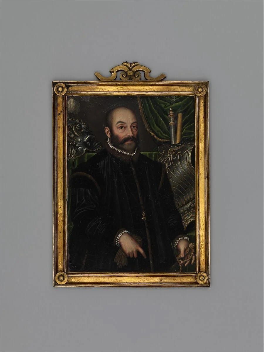 Guidobaldo II della Rovere, Duke of Urbino (1514–1574), With his Armor by Filippo Negroli, detail