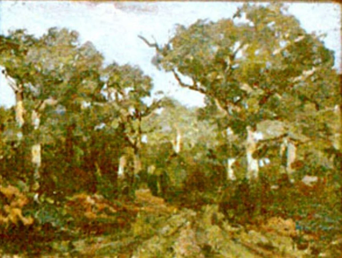 Colț de pădure, detail