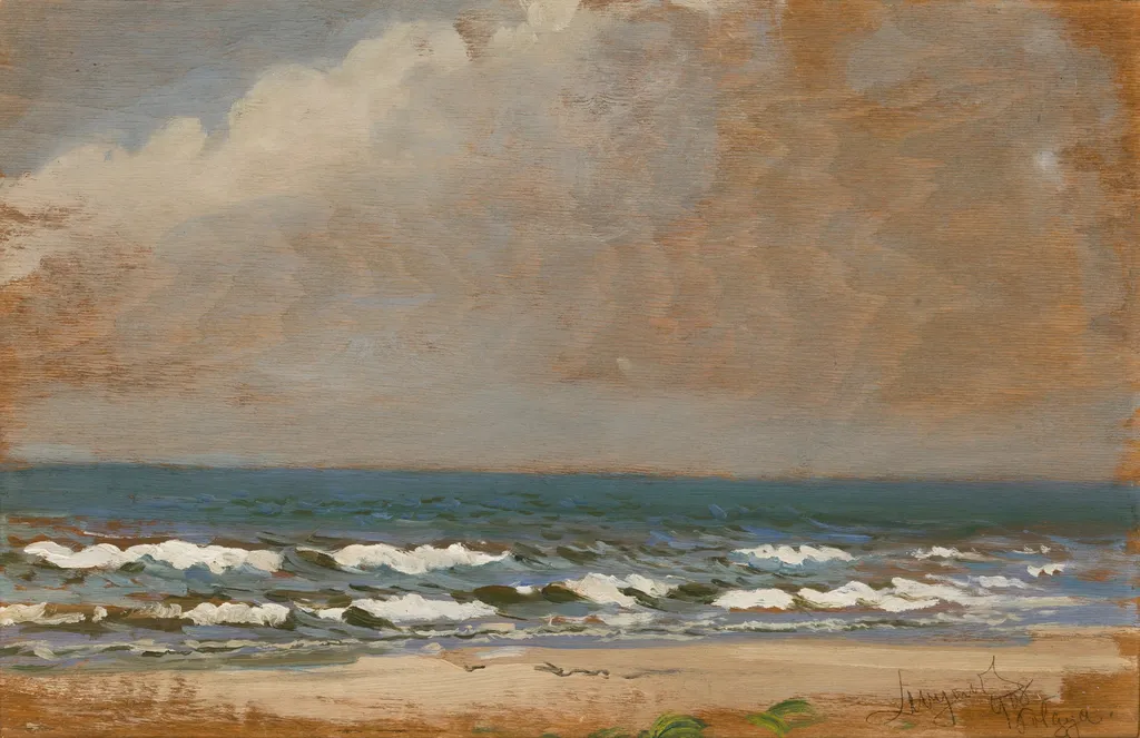 Seascape from Połąga, by Leon Wyczółkowski, oil, 1908