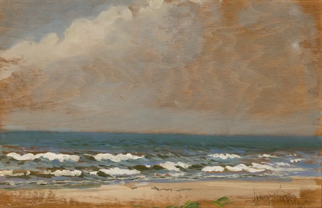 Seascape from Połąga, by Leon Wyczółkowski, oil, 1908