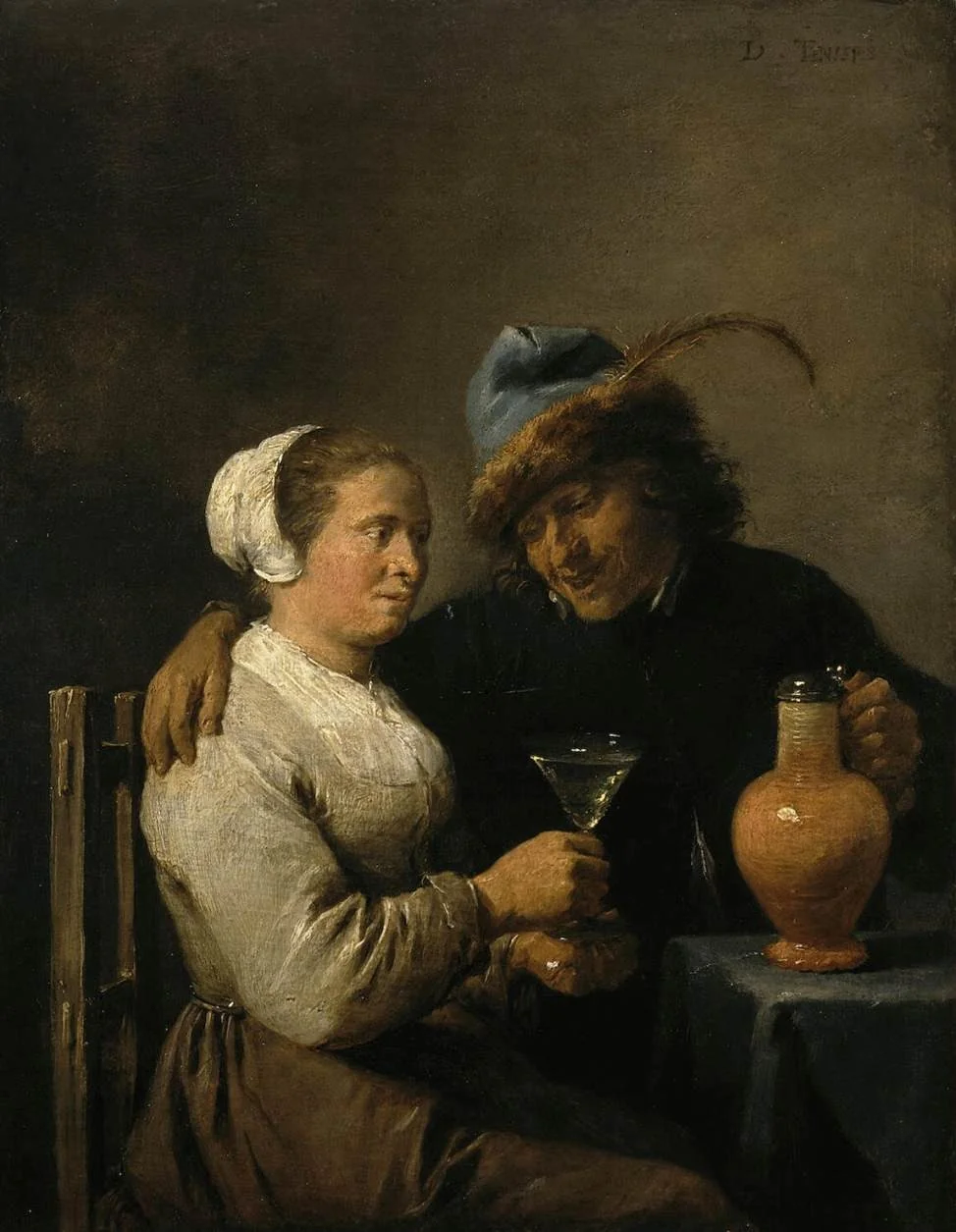 Scene in a Tavern, detail