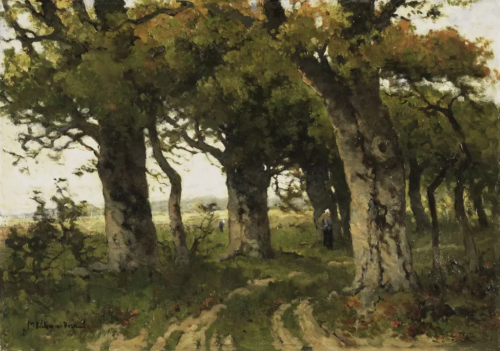 Avenue of Oaks in Late Summer, by Maria Bilders-van Bosse, oil, 1896