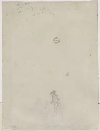 Sketch of Peasants at a Fountain (verso), by Dirk Langendijk, 1784