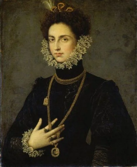 Infantin Katharina Michaela von Spanien (Werkstatt), detail