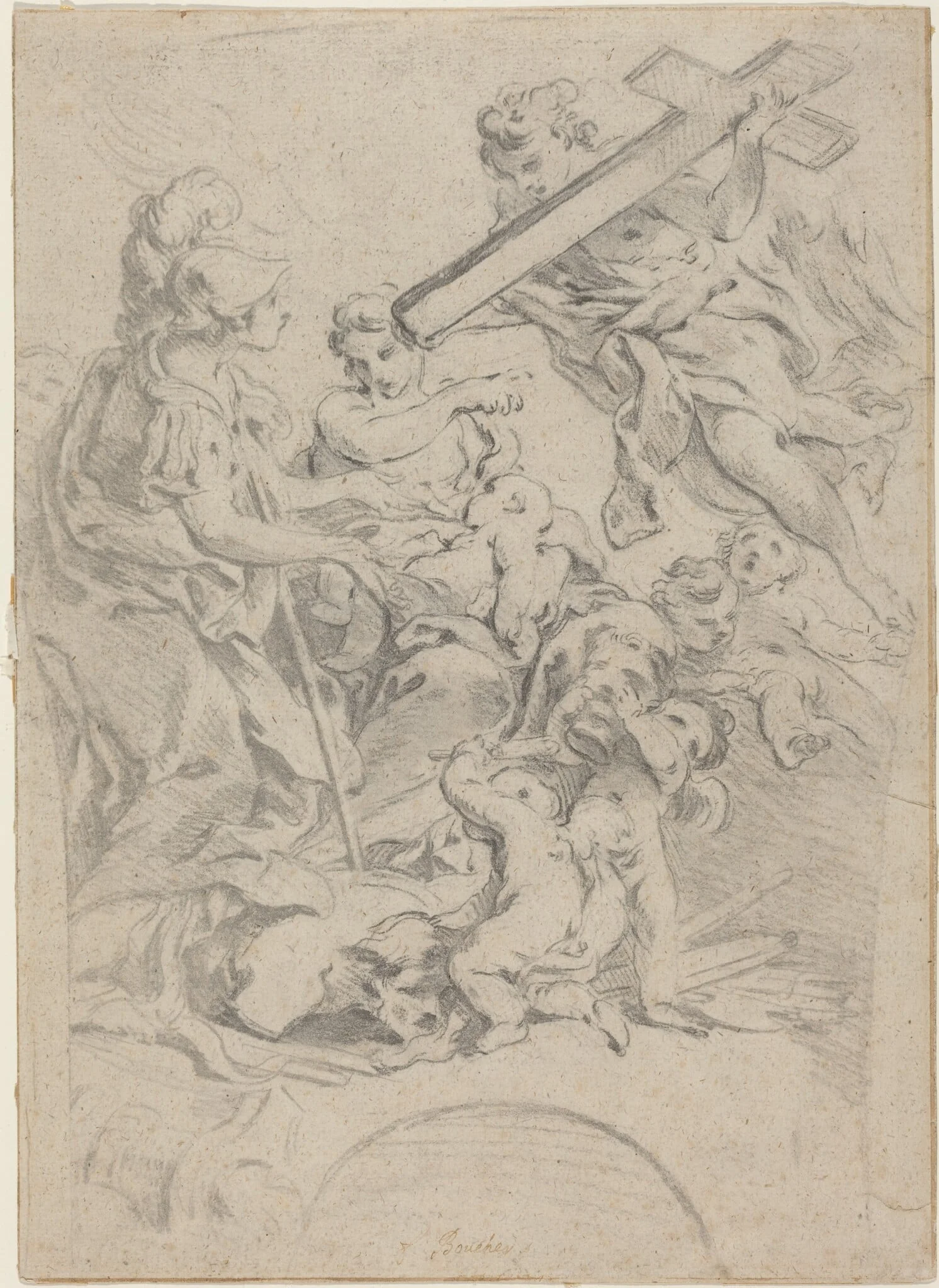 Faith and Charity, detail