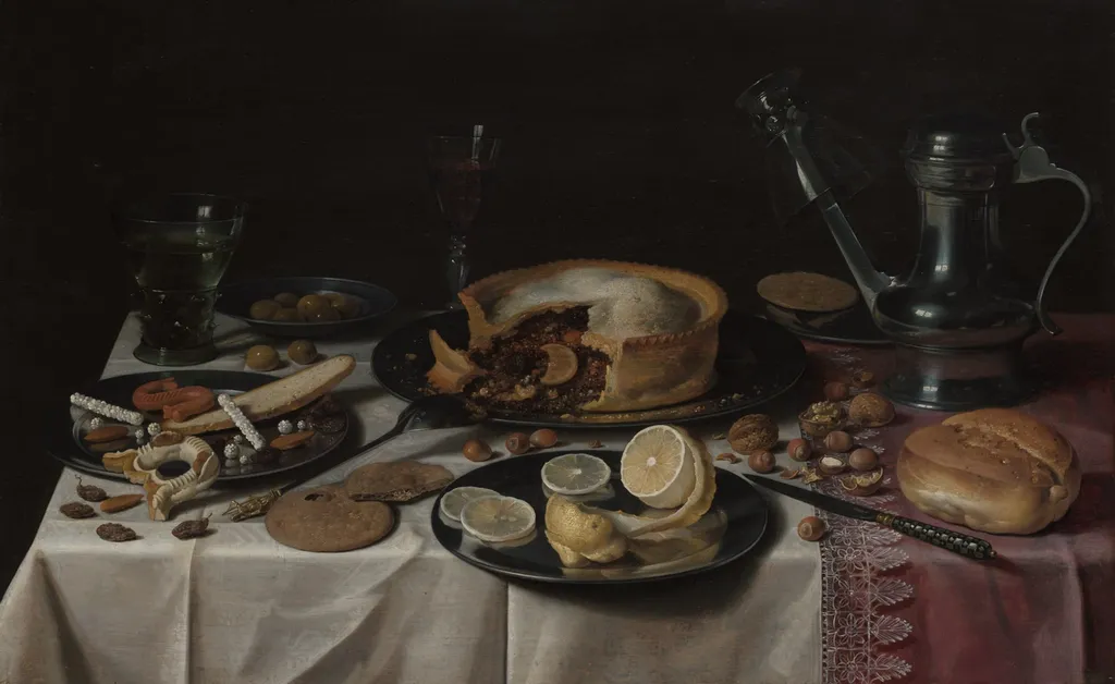 Still Life, by Pieter Claesz, oil, 1625