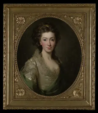 Portrait of Izabela Czartoryska, by Alexander Roslin, oil, 1774