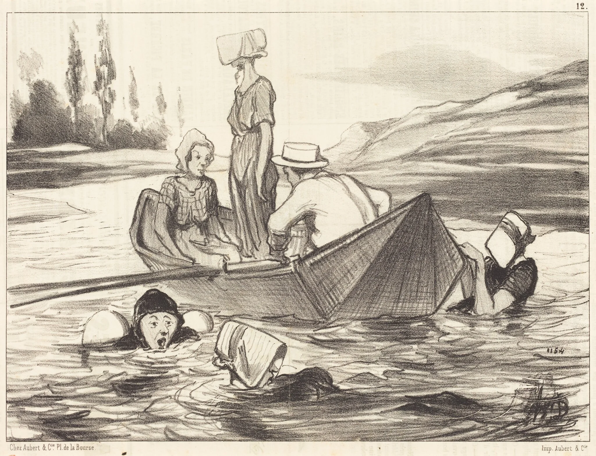 En pleine eau, detail