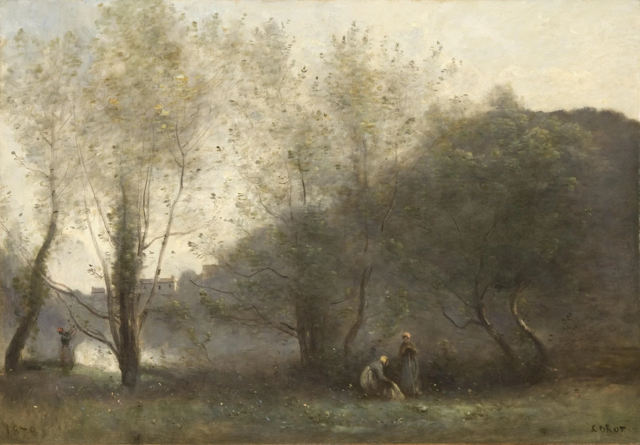 Morning on the Estuary, Ville d'Avray, detail