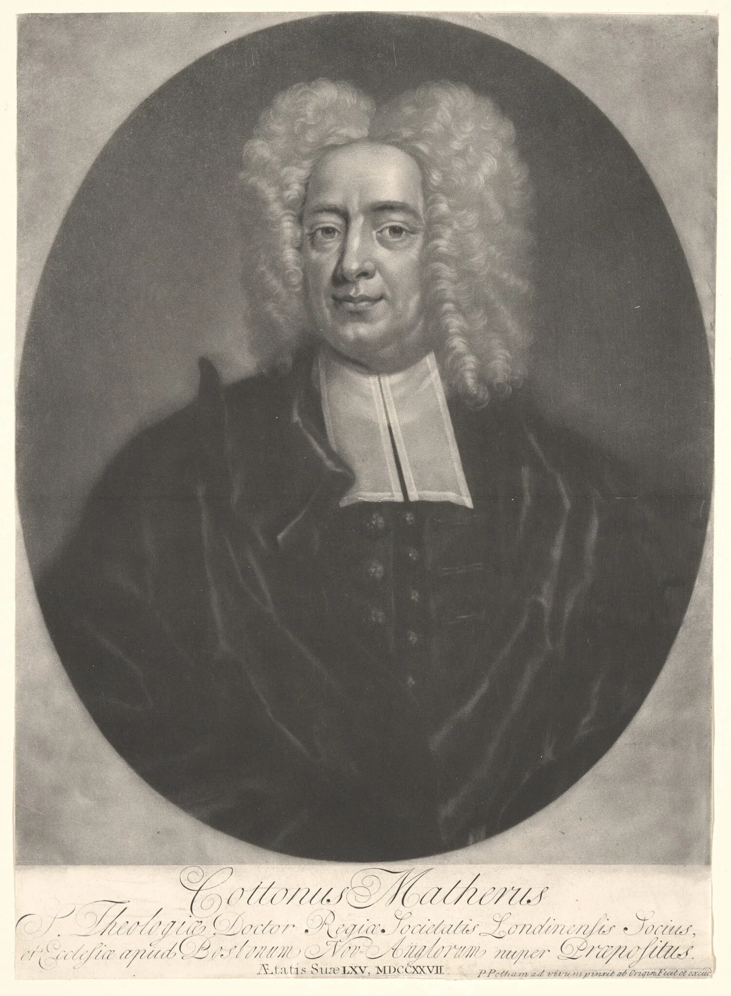 Cotton Mather, detail