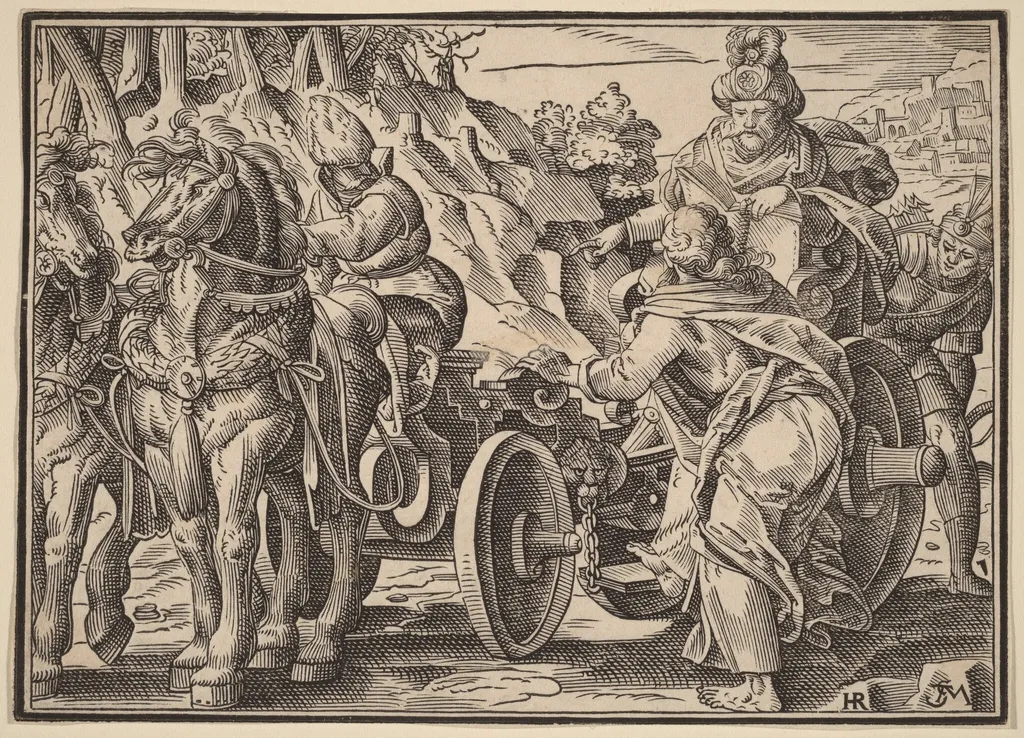 Christ Tells His Disciples of the Last Judgment, by Christoph Murer, ink, 1630
