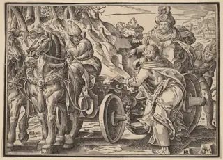 Christ Tells His Disciples of the Last Judgment, by Christoph Murer, ink, 1630