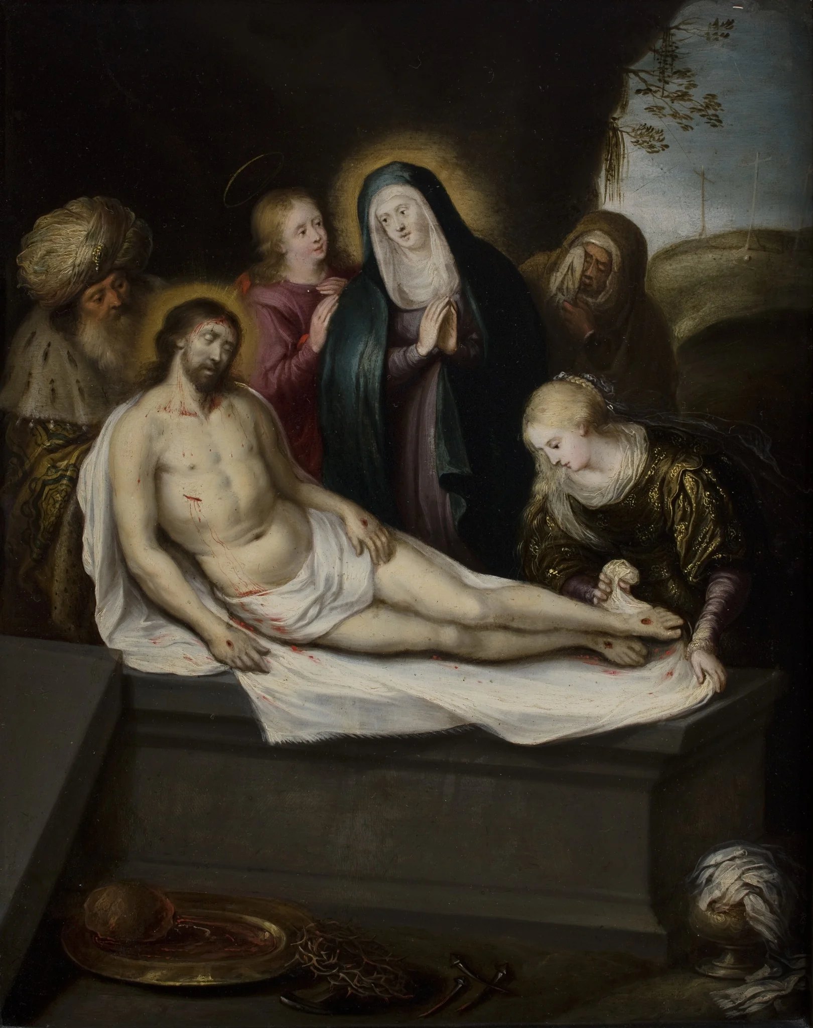 Lamentation of Christ, detail