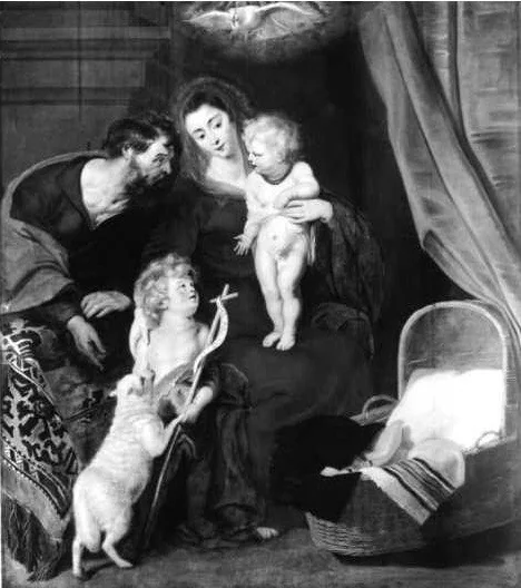 The Holy Family with John the Baptist as child, detail