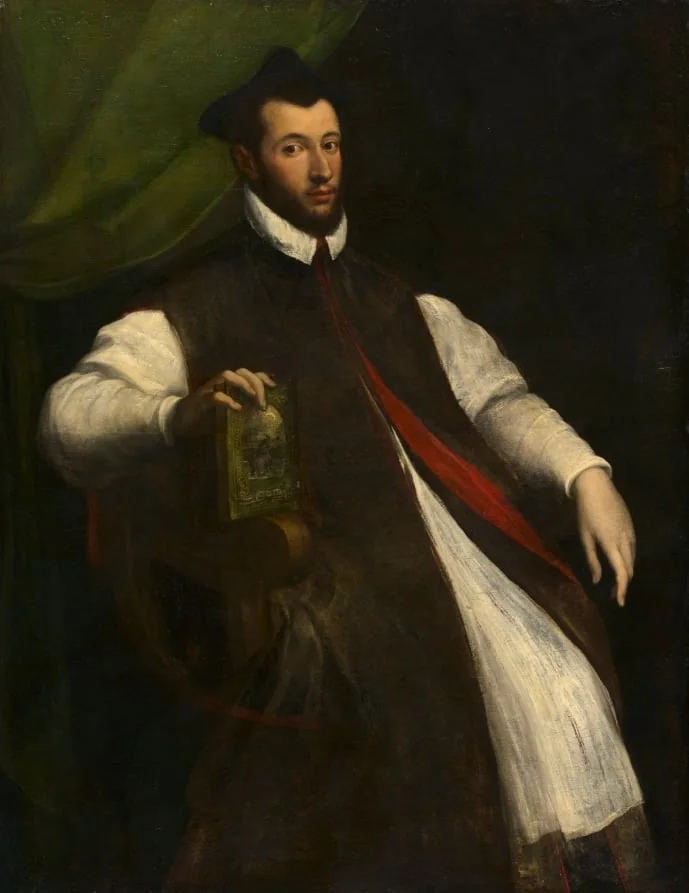 Portrait of a Prelate, detail
