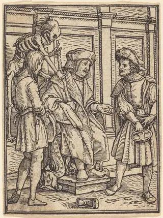 The Judge, by Hans Lützelburger, ink, 1526