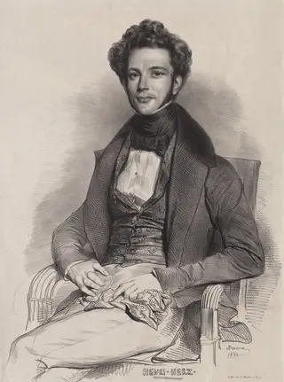 Henri Herz, Pianist, by Achille Devéria, 1832