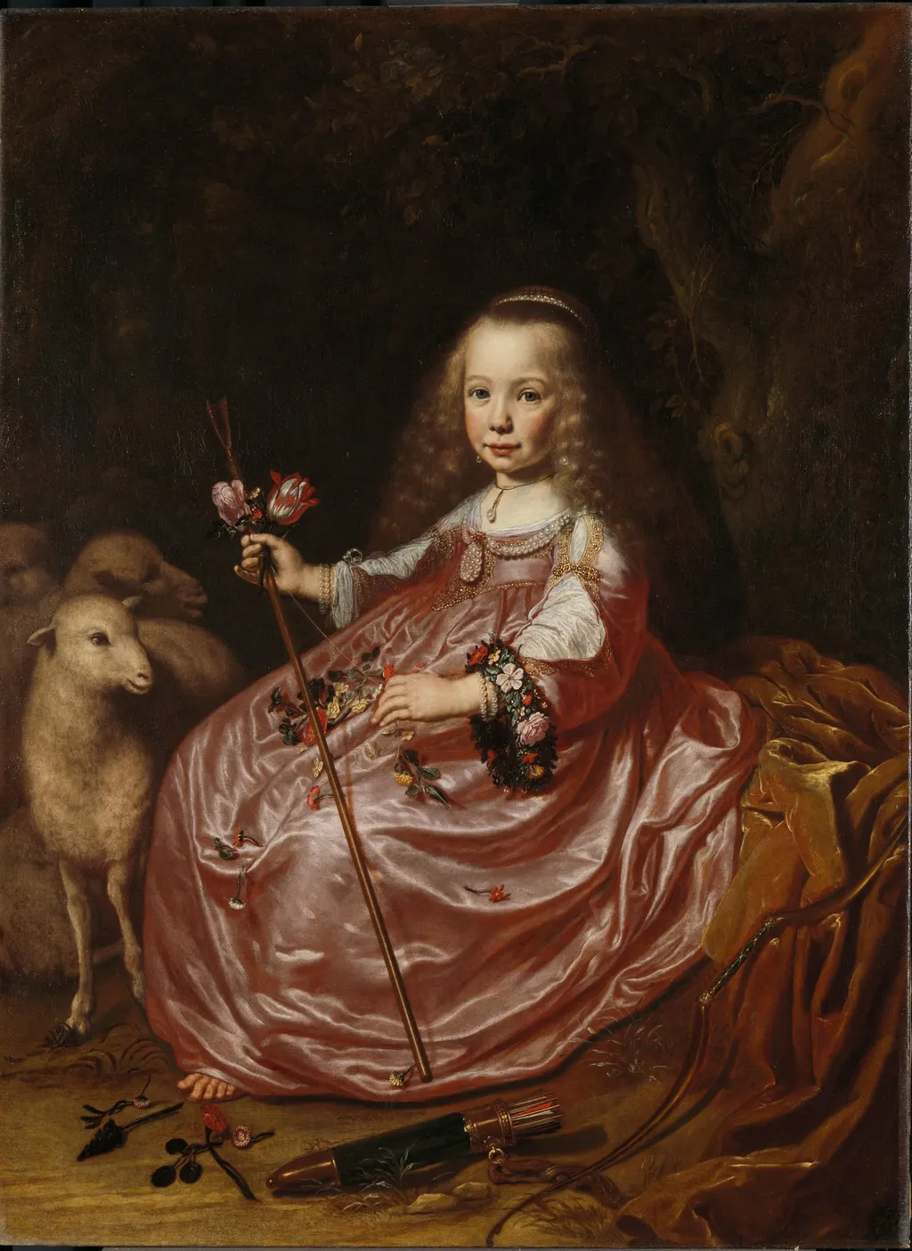 Portrait of Clara Alewijn, by Dirck van Santvoort, unspecified, 1644