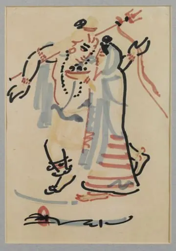 Shiva and Parvati, by Dhirendranath Brahma