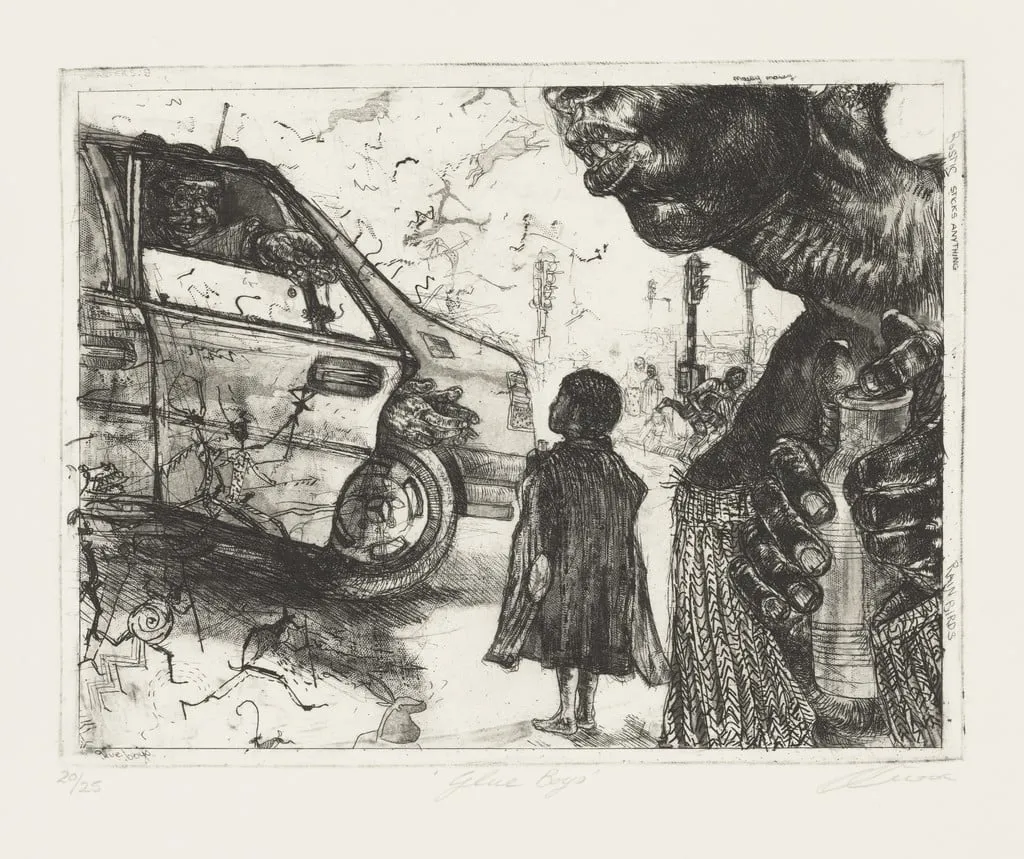 Untitled, by Diane Victor, ink, 2003