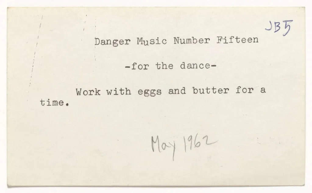 Untitled, by Dick Higgins, 1962