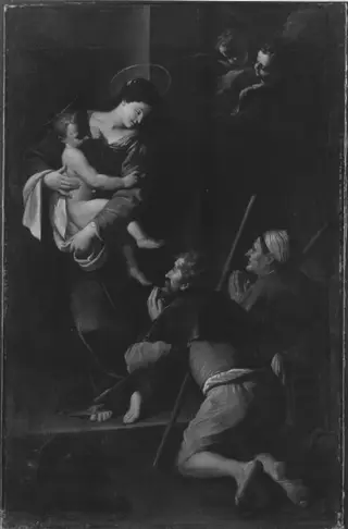 Die Madonna erscheint zwei Pilgern (Kopie nach)