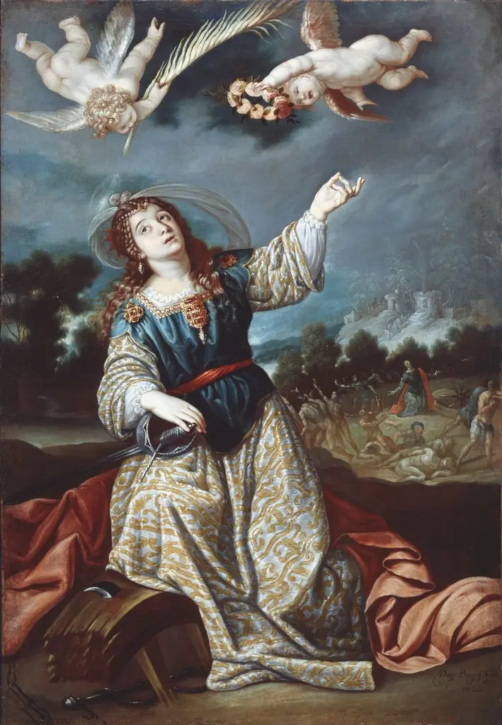 Saint Catherine of Alexandria, by Diego de Borgraf