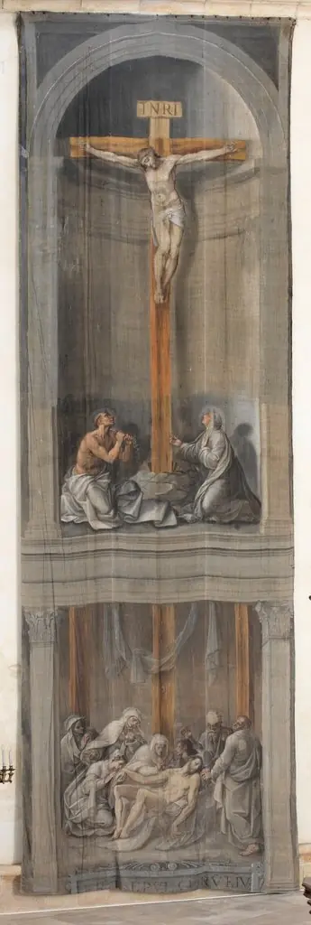 La Crucifixión, by Diego de Urbina, 1569