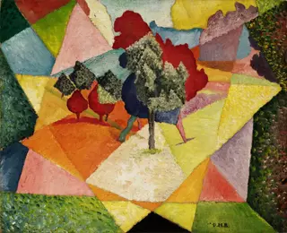 Cubist Landscape, by Diego Rivera, 1912
