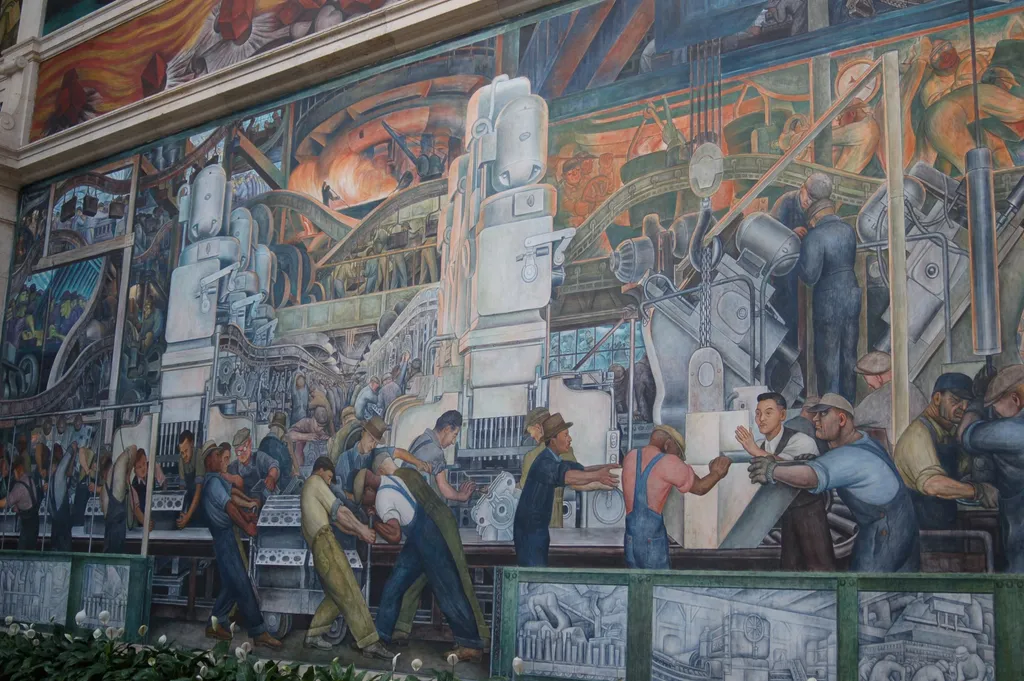Man and Machinery, by Diego Rivera, unspecified, 1933