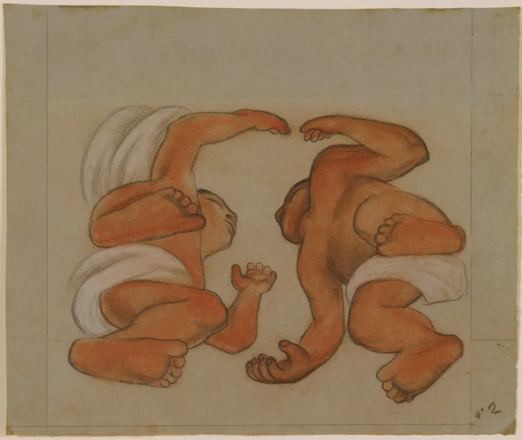 Untitled, by Diego Rivera, graphite, 1925