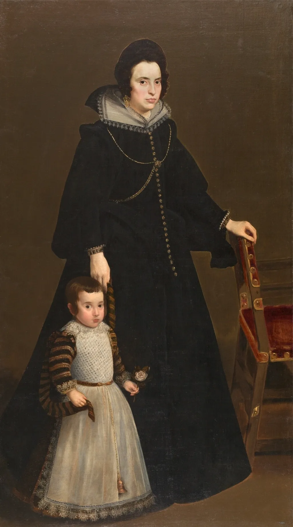 Doña Antonia de Ipeñarrieta y Galdós and Her Son Don Luis, by Diego Velázquez, oil, 1632
