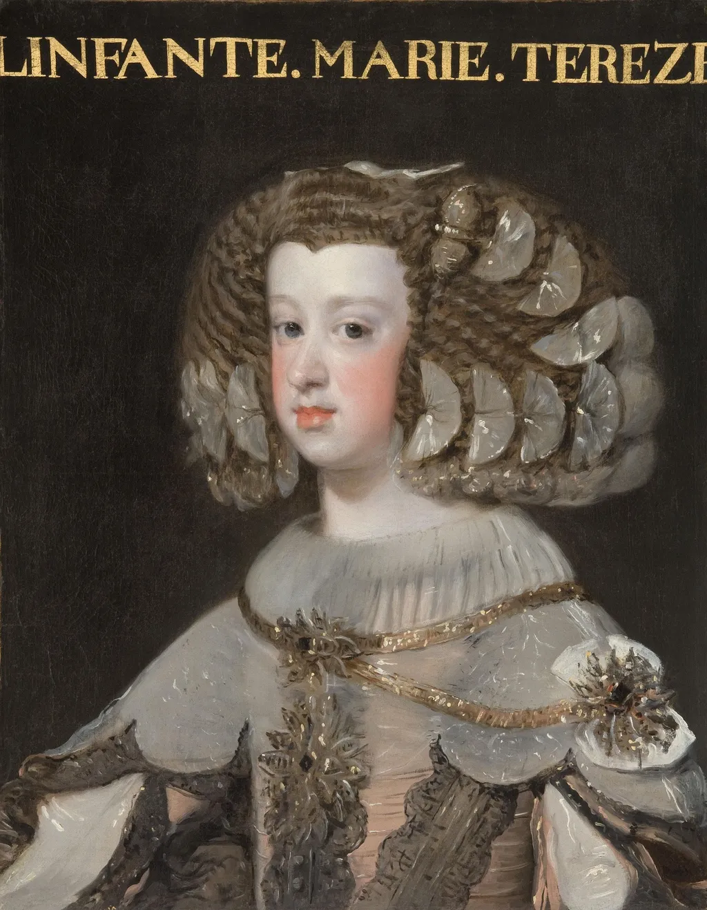 Portrait of the Infanta Maria Teresa, by Diego Velázquez, oil, 1650