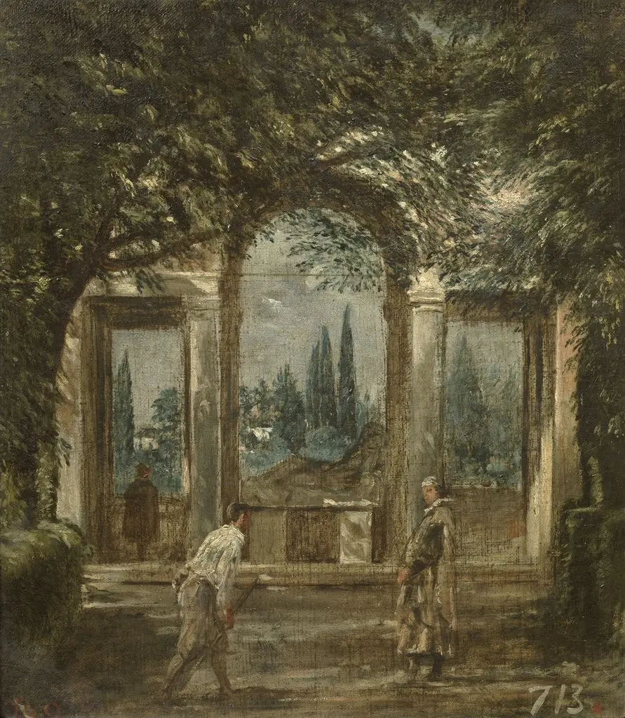 View of the Garden of the Villa Medici, by Diego Velázquez