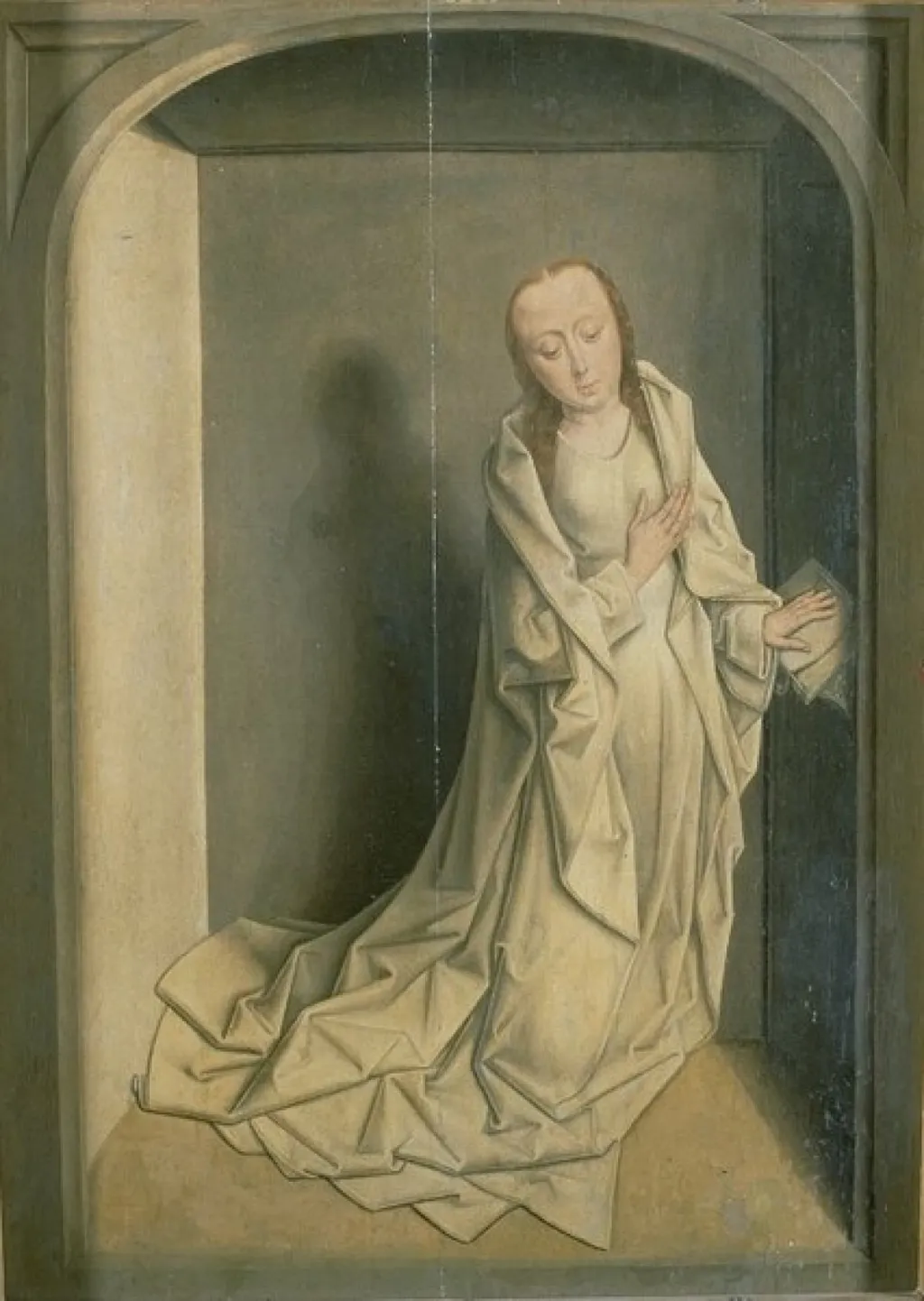 Interior: saints Agatha and Claire, by Dieric Bouts, paint