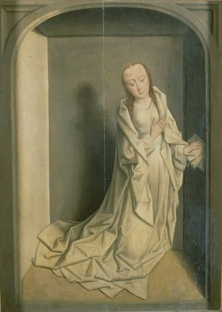 Interior: saints Agatha and Claire, by Dieric Bouts
