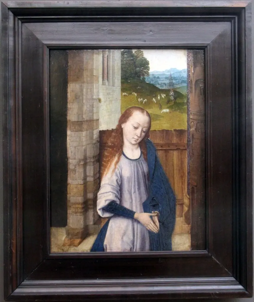 Maria in Prayer, by Dieric Bouts