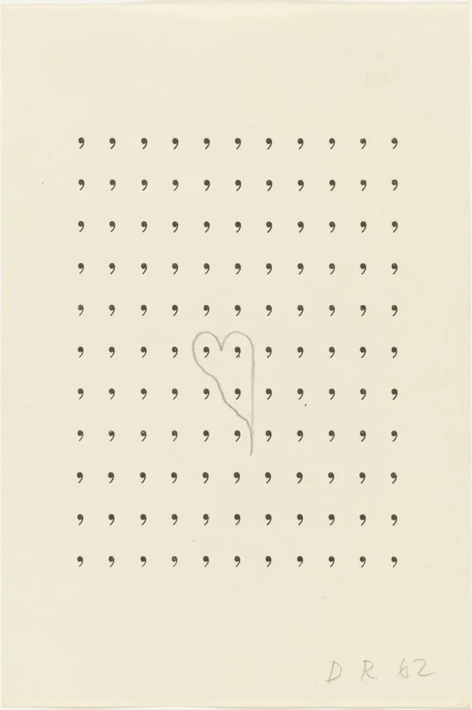 Untitled, by Dieter Roth, graphite, 1962