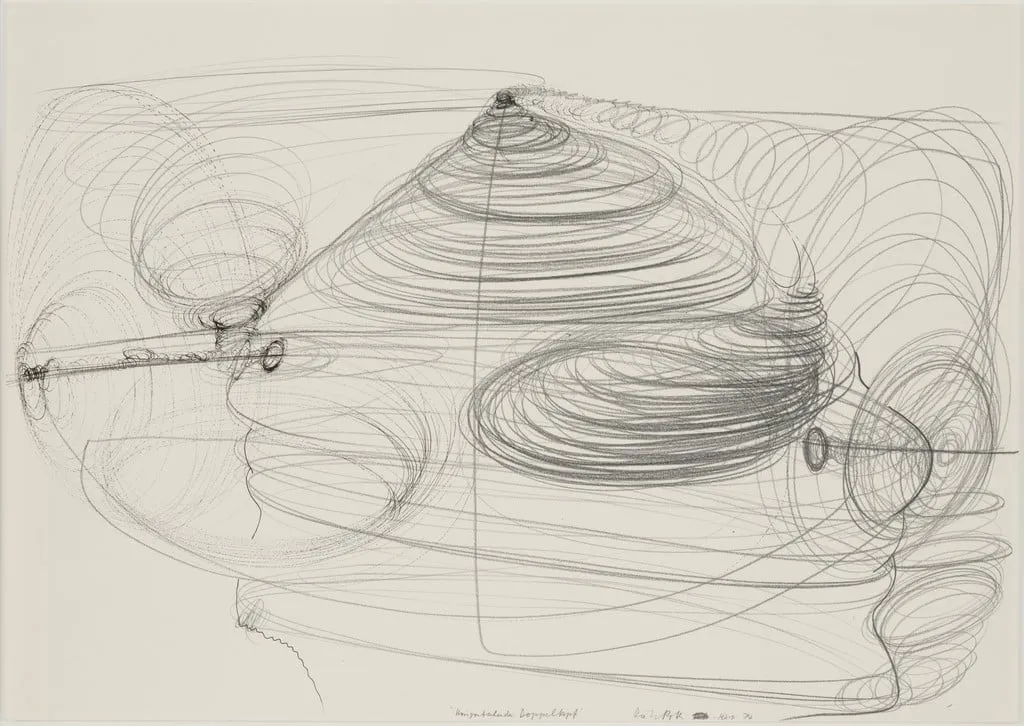 Untitled, by Dieter Roth, graphite, 1974