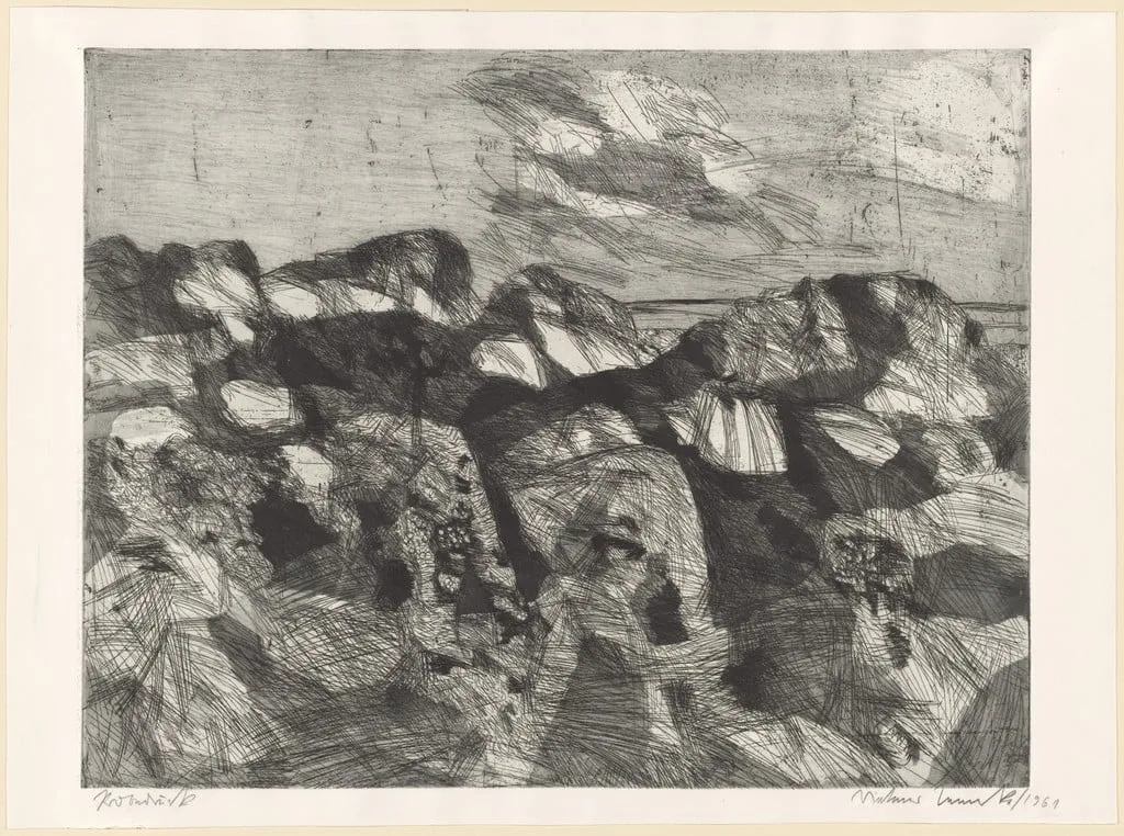 Untitled, by Dietmar Lemke, ink, 1961